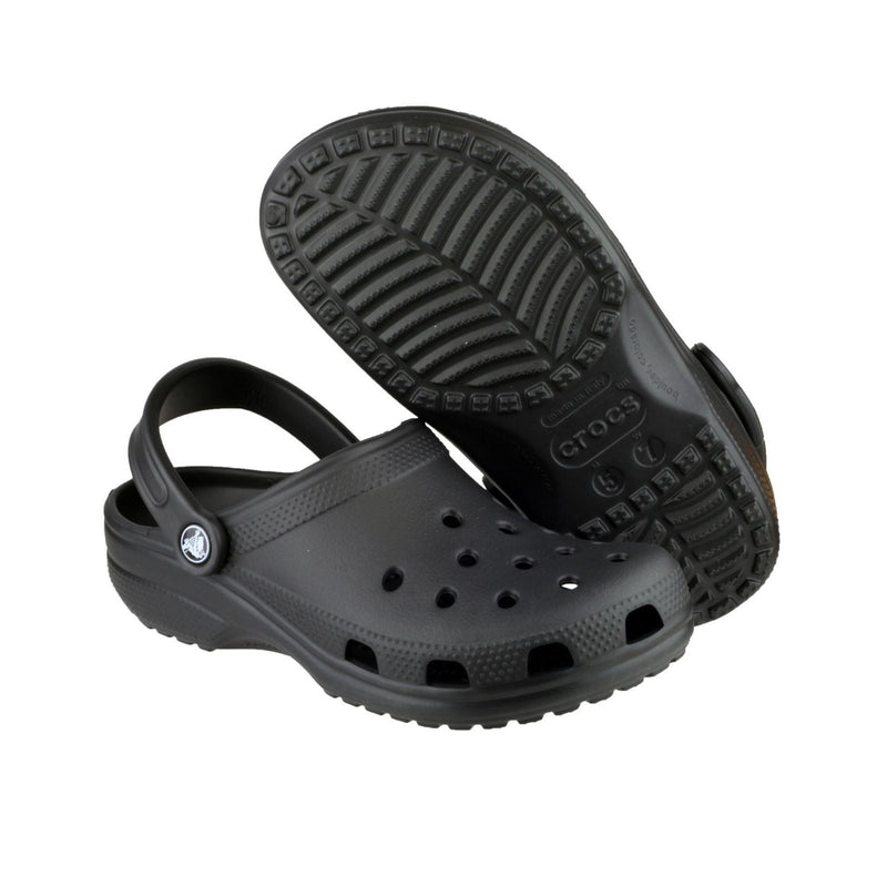 Crocs Classic Croslite Rubber Black Clogs