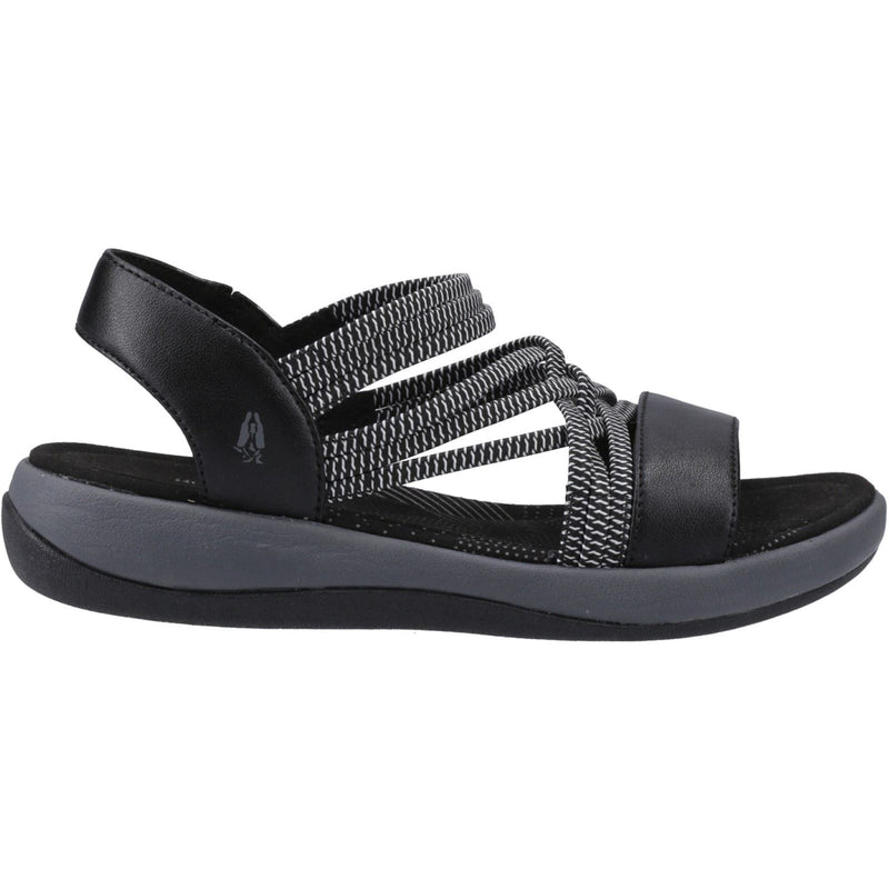 Hush Puppies Susanna Leather Women's Black Sandals
