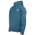 Caterpillar Trademark Banner Cotton Men's Blue Hooded Sweatshirt