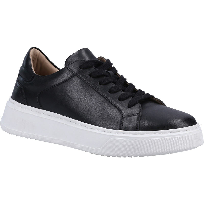 Hush Puppies Camille Leather Women's Black Trainers