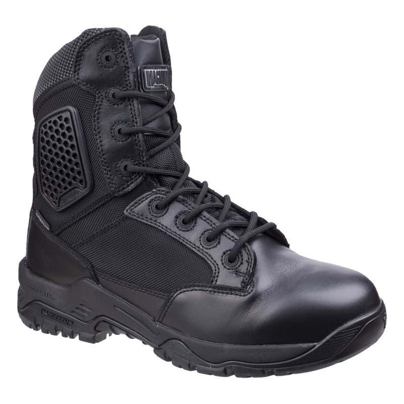 Magnum Strike Force 8.0 WP Side-Zip Leather Black Safety Boots