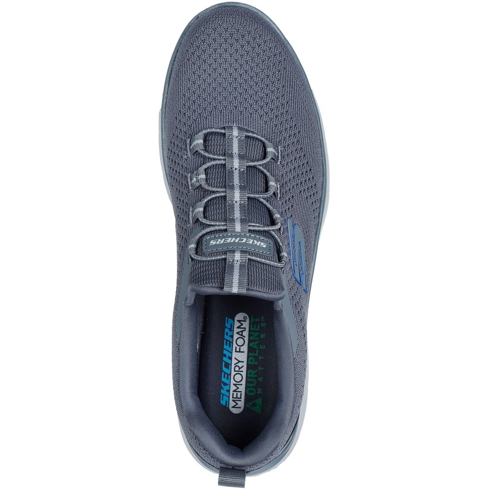 Skechers Summits Tallo Textile Men's Charcoal Trainers