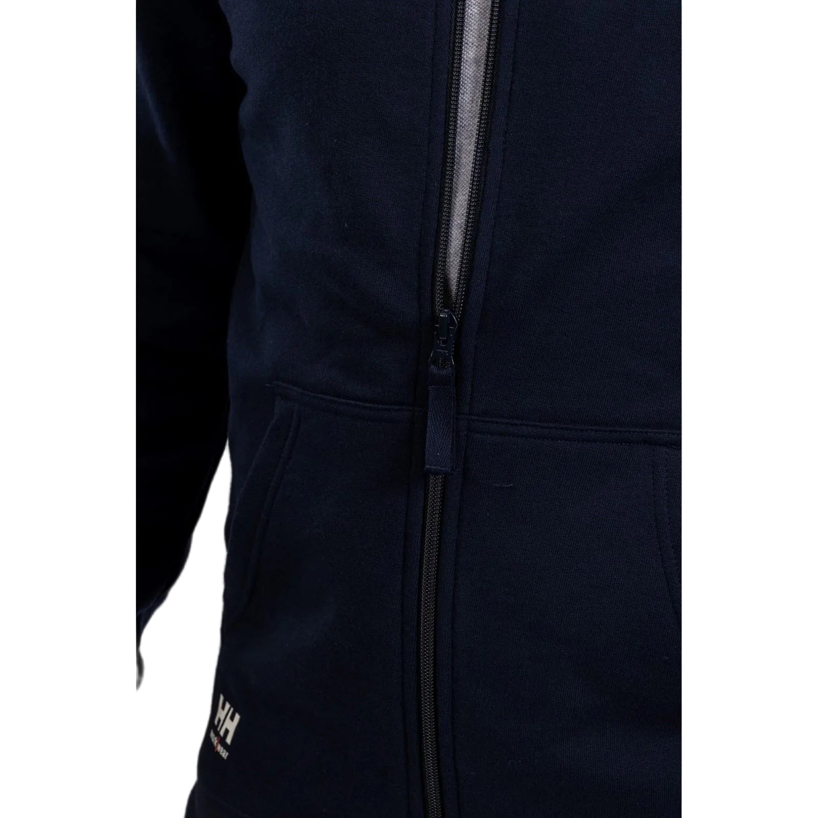 Helly Hansen Workwear Manchester Zip Cotton Men's Blue Hooded Sweatshirt