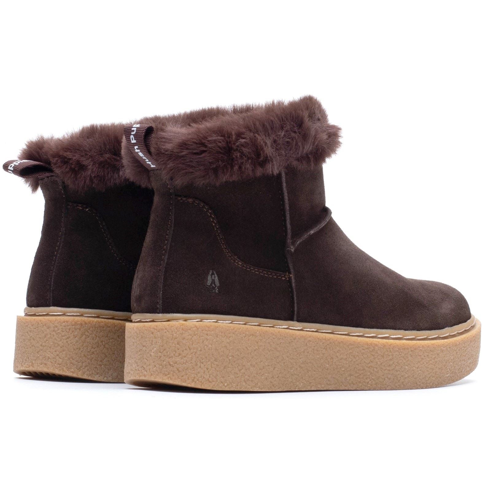 Hush Puppies Becca Suede Women's Chocolate Winter Ankle Boots