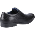 Pod Dundee Leather Men's Black Slip-On Shoes