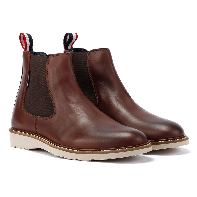 Ben Sherman Hampton Leather Men's Burgundy Chelsea Boots