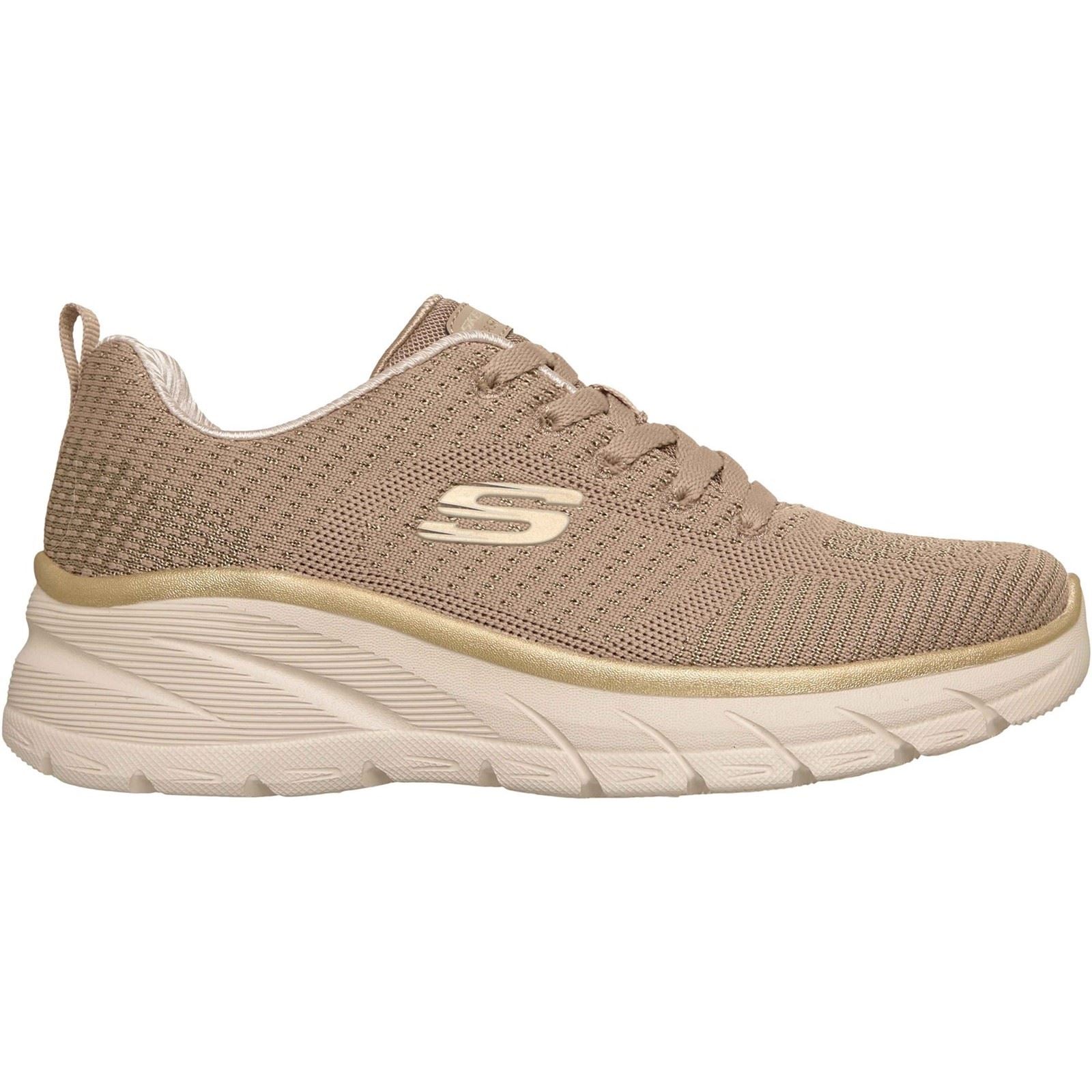 Skechers Fashion Fit 2.0 Polyester Women's Taupe/Gold Trainers
