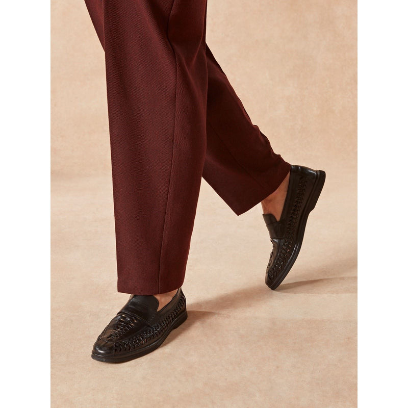 Hush Puppies Bowie Leather Men's Black Loafers