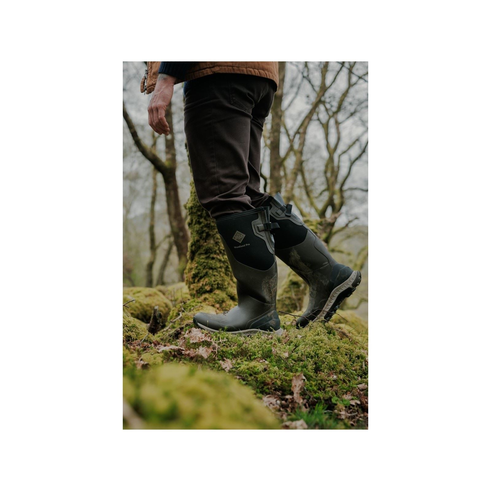 Muck Boots Woodland Pro Rubber Men's COFFEE Wellington Boots