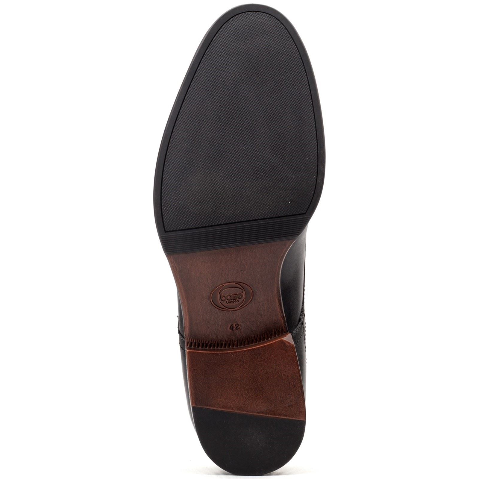 Base London Edison Leather Men's Black Lace-Up Shoes