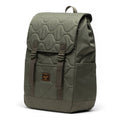 Herschel Bags Herschel Retreat Small Quilted Backpack Polyester Green Backpack - One Size