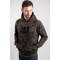 Caterpillar Trademark Cotton Men's Green Hooded Sweatshirt