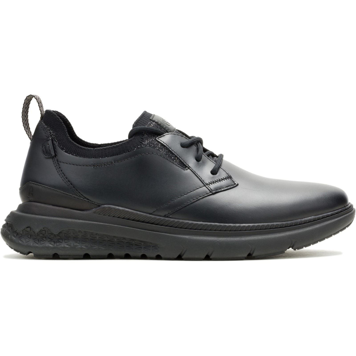 Hush Puppies Excel Leather Men's Black/Black Lace-Up Shoes