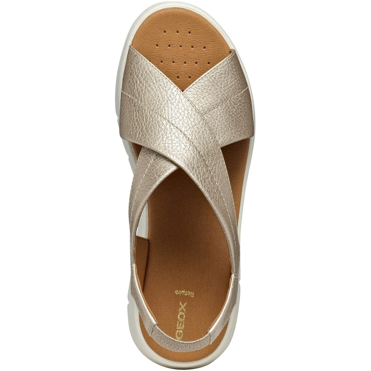 Geox D DANDRA 40 Synthetic Women's Light Gold Sandals