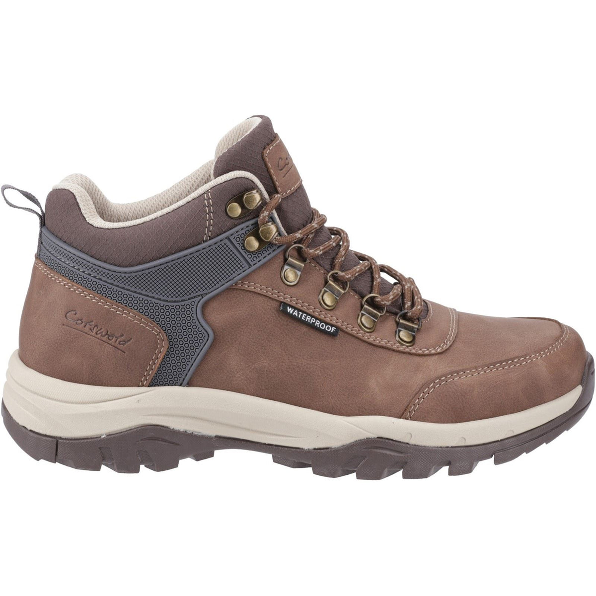 Cotswold Overbury Synthetic Men's Brown Hiking Boots