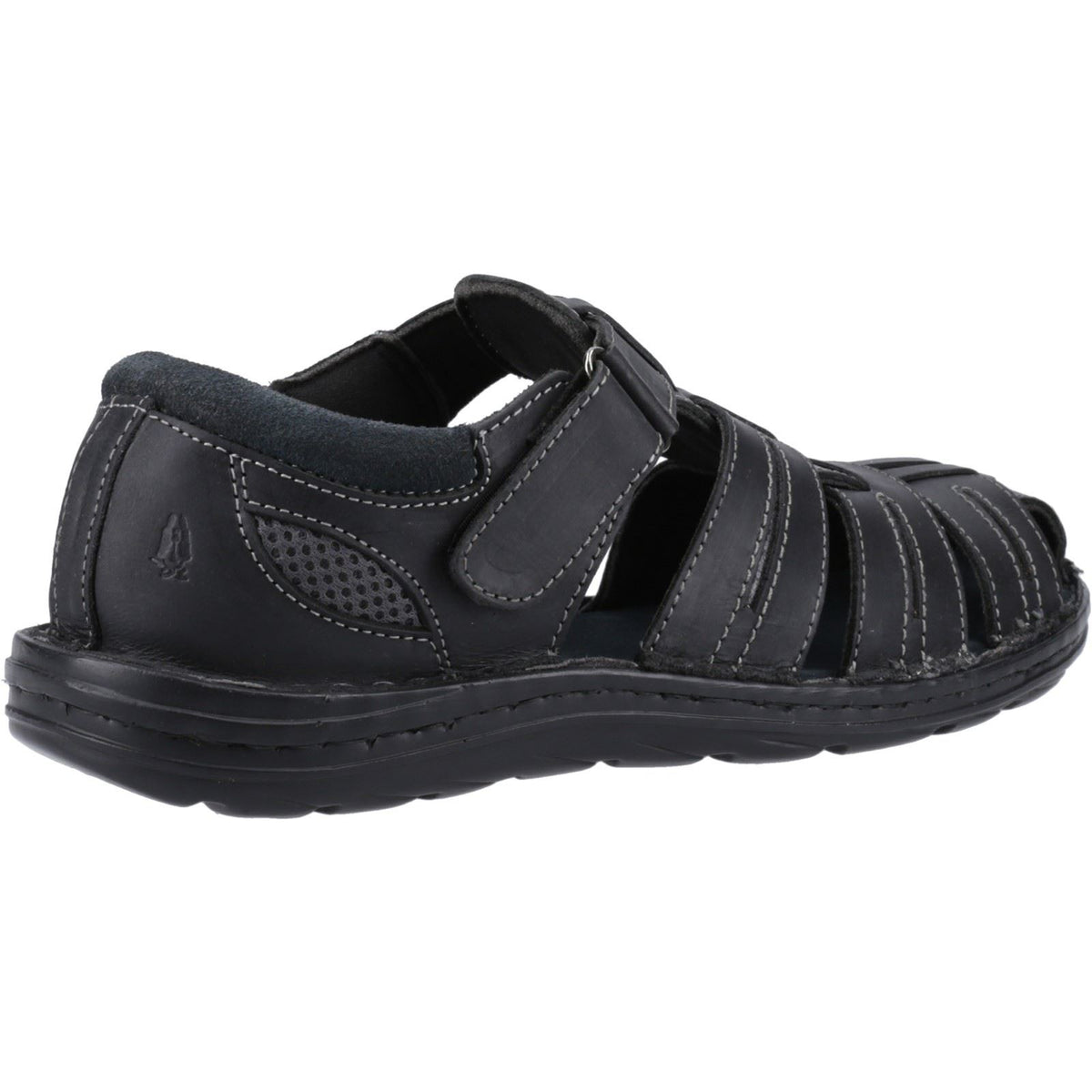Hush Puppies Albert Leather Men's Black Sandals