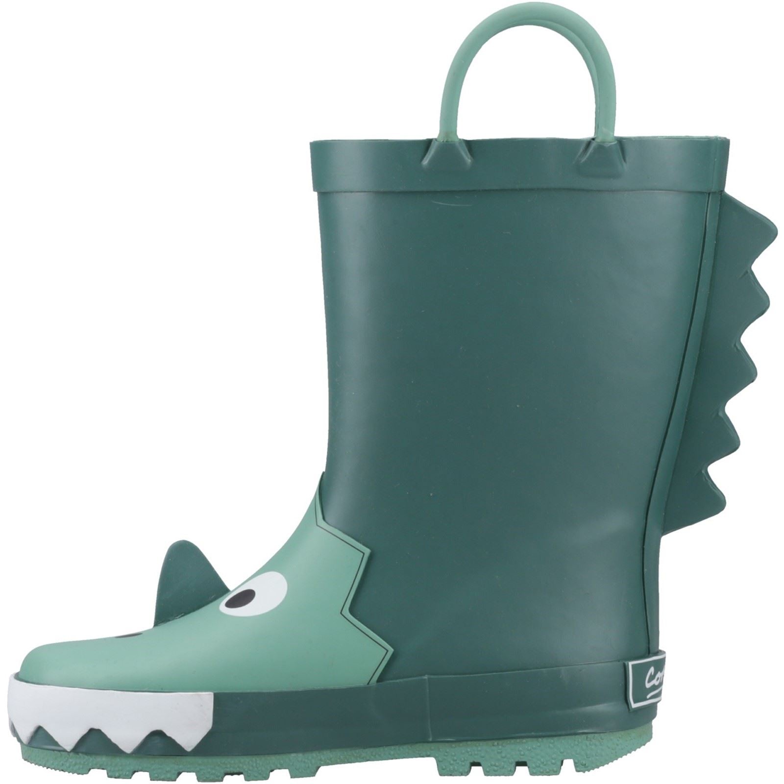 Cotswold Puddle 3D Rubber Unisex Kid's Green Wellington Boots