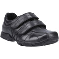 Hush Puppies Vance Leather Junior Black Loafers