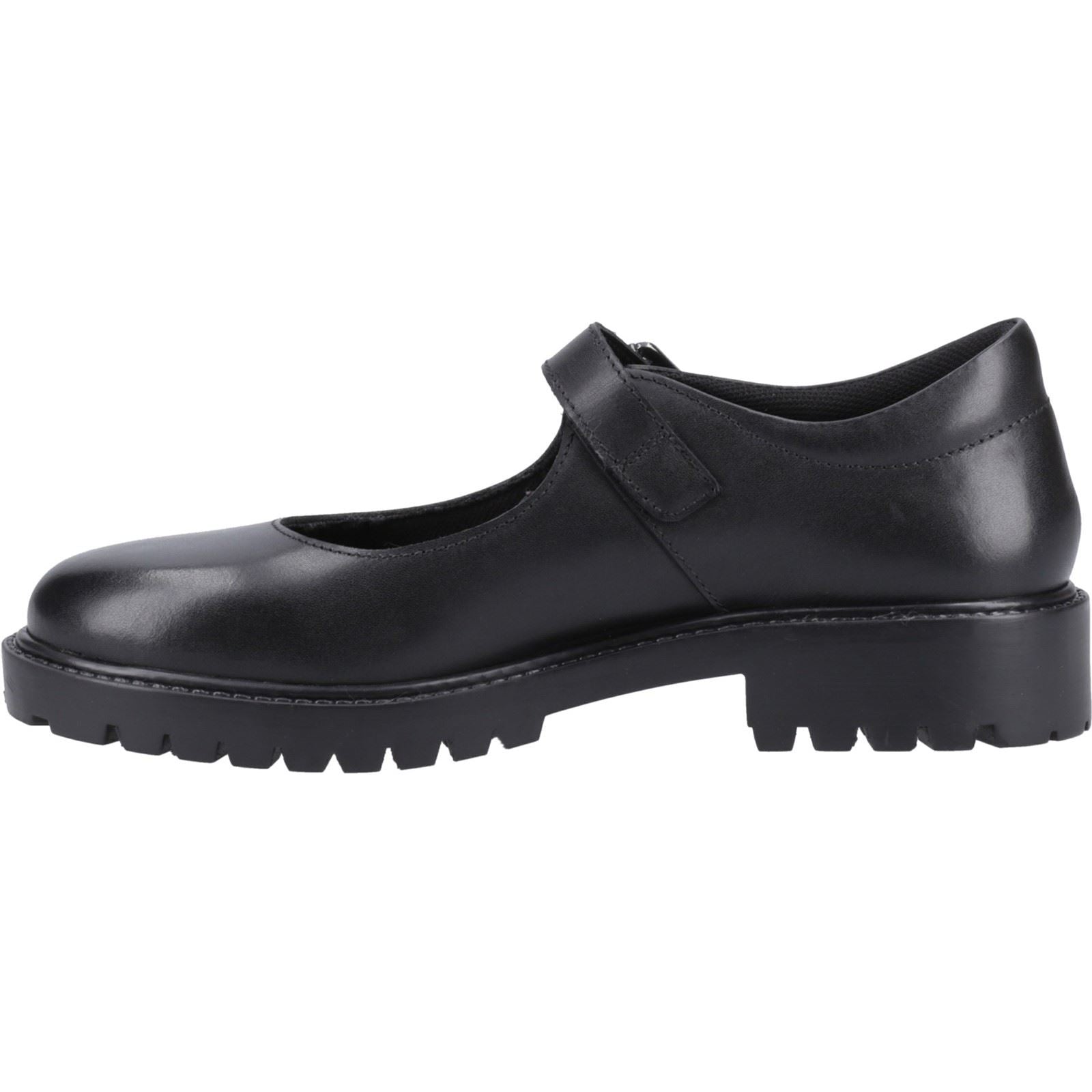 Hush Puppies Aurora Leather Youth Girl's Black Shoes