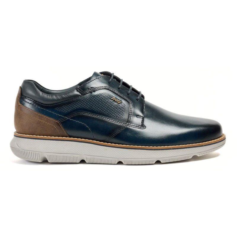 Pod Finch Leather Men's Navy Lace-Up Shoes