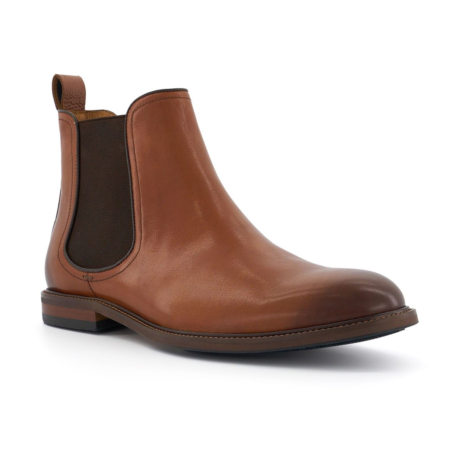 Dune Characteristic Leather Men's Tan Boots