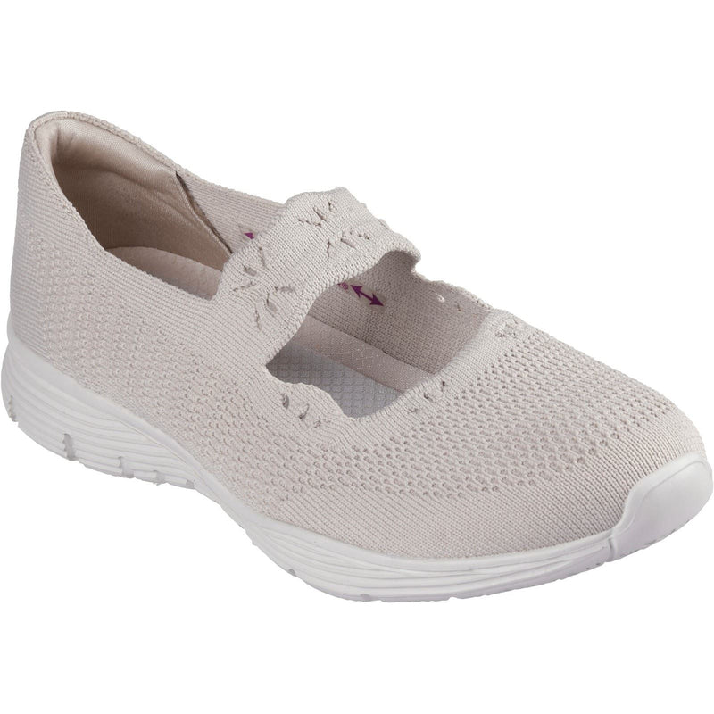 Skechers Seager Cute N' Coy Textile Women's Natural Trainers