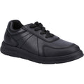 Hush Puppies Robert Leather Junior Black Lace-Up Shoes