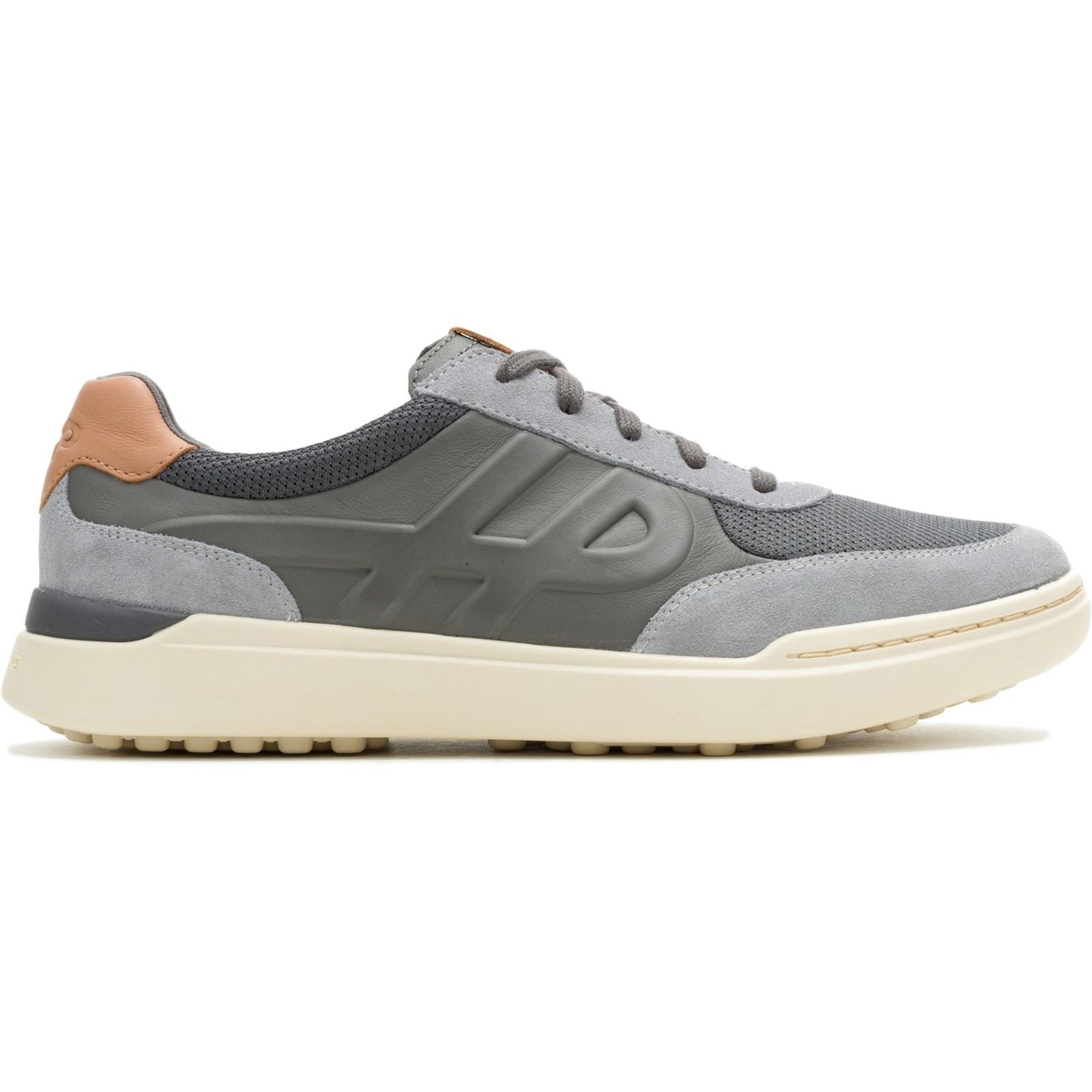 Hush Puppies Wes HP Sneaker Suede Men's Charcoal Trainers