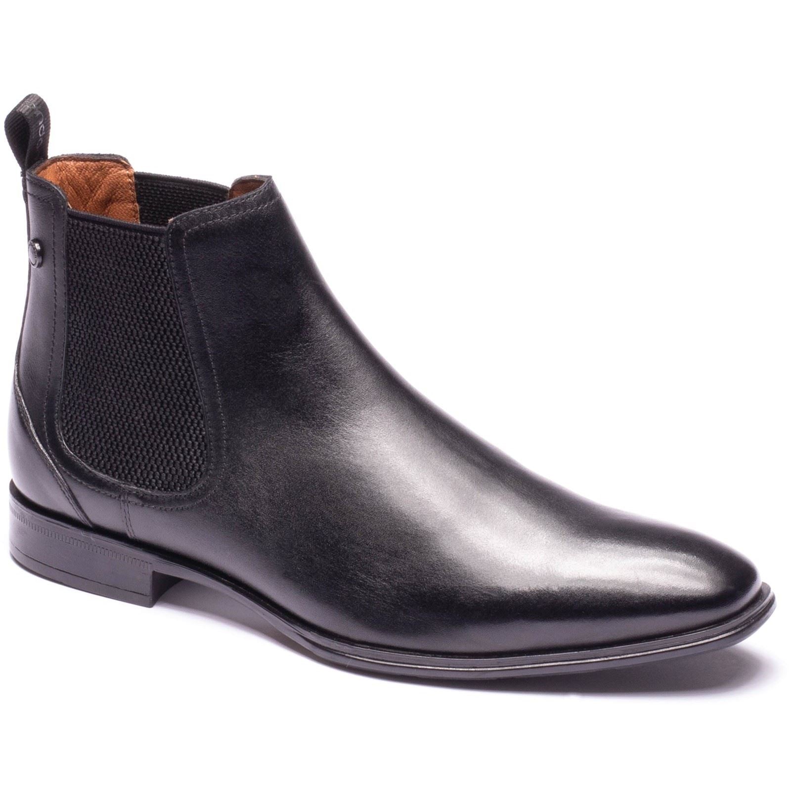 Base London Ellison Leather Men's Black Boots