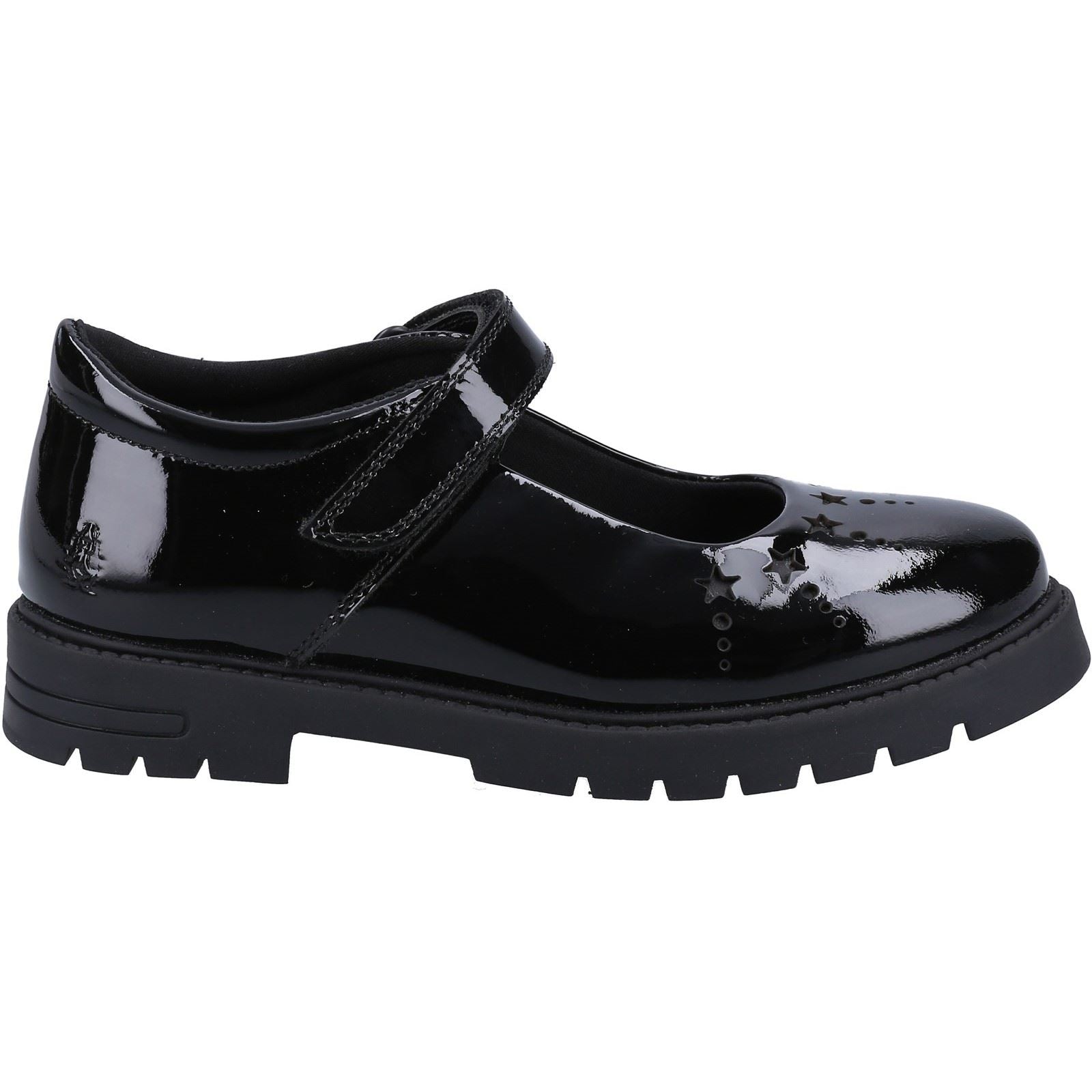 Hush Puppies Sabrina Patent Leather Youth Girl's Black Shoes