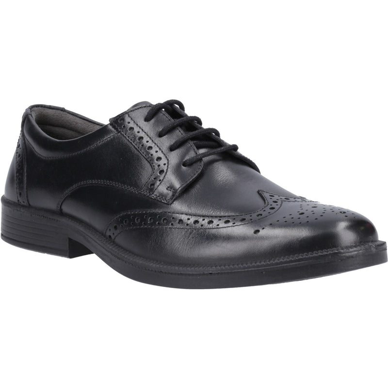 Hush Puppies Nolan Leather Men's Black Brogues Shoes