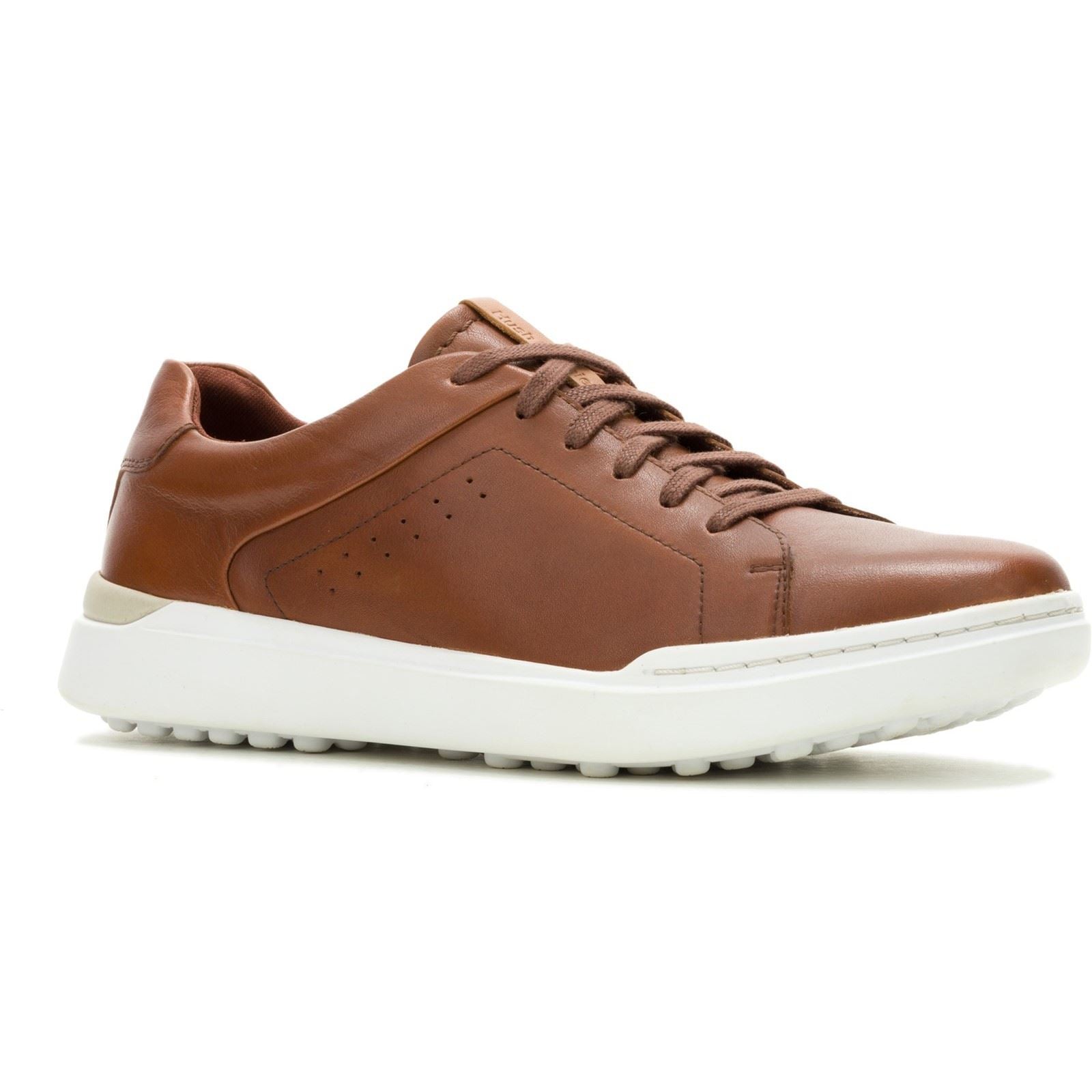 Hush Puppies Wes Leather Men's Cognac Trainers