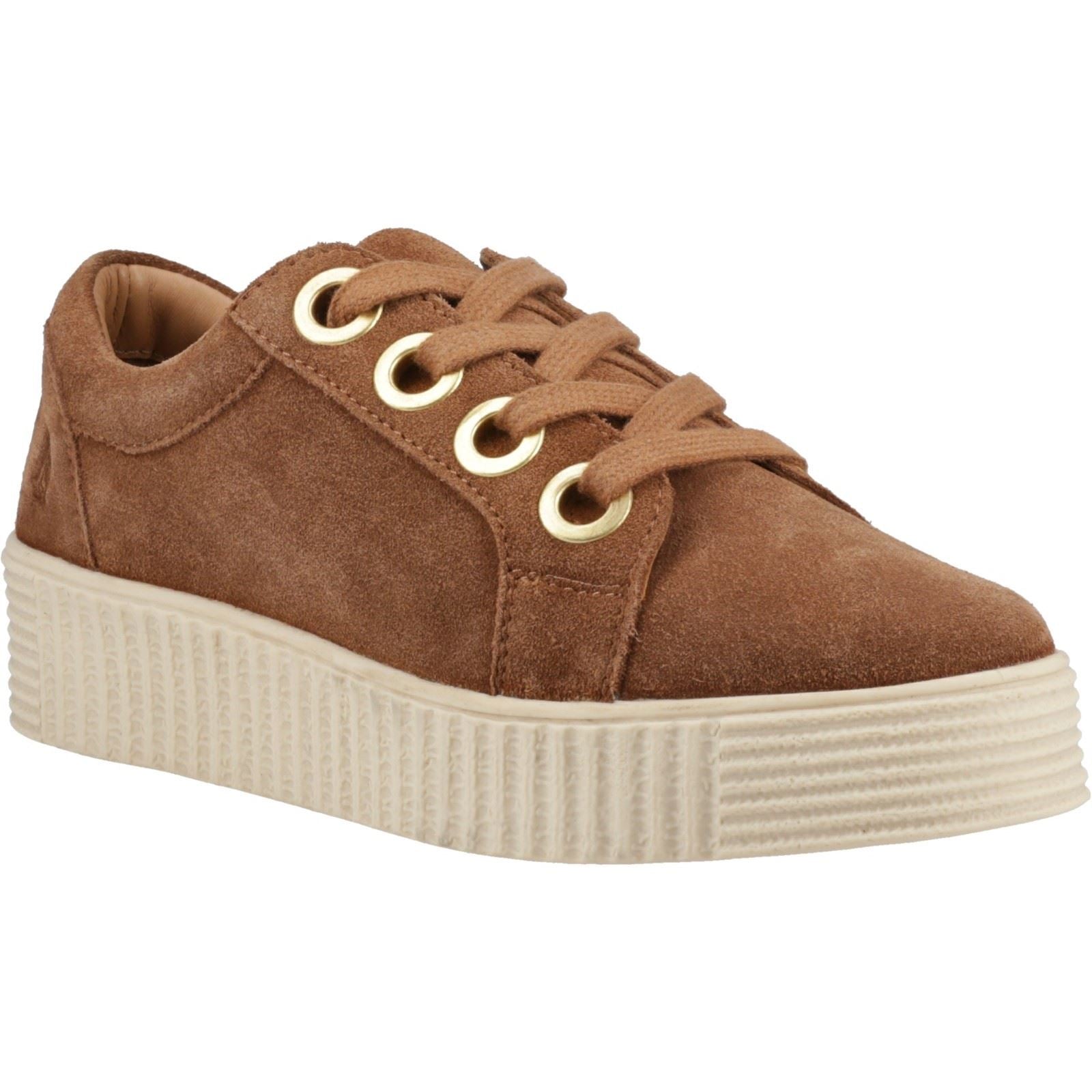 Hush Puppies Tamsin Suede Women's Tan Trainers