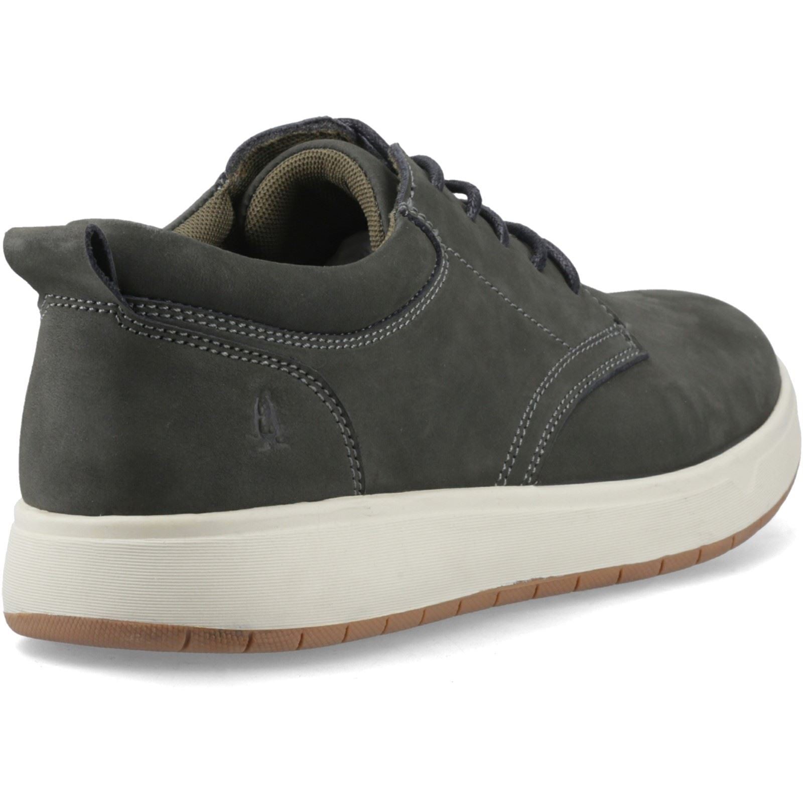 Hush Puppies Bowen Leather Men's Dark Khaki Lace-Up Shoes