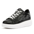 Karl Lagerfeld Kapri Signia Emboss Lo Lace Leather Women's Black Trainers