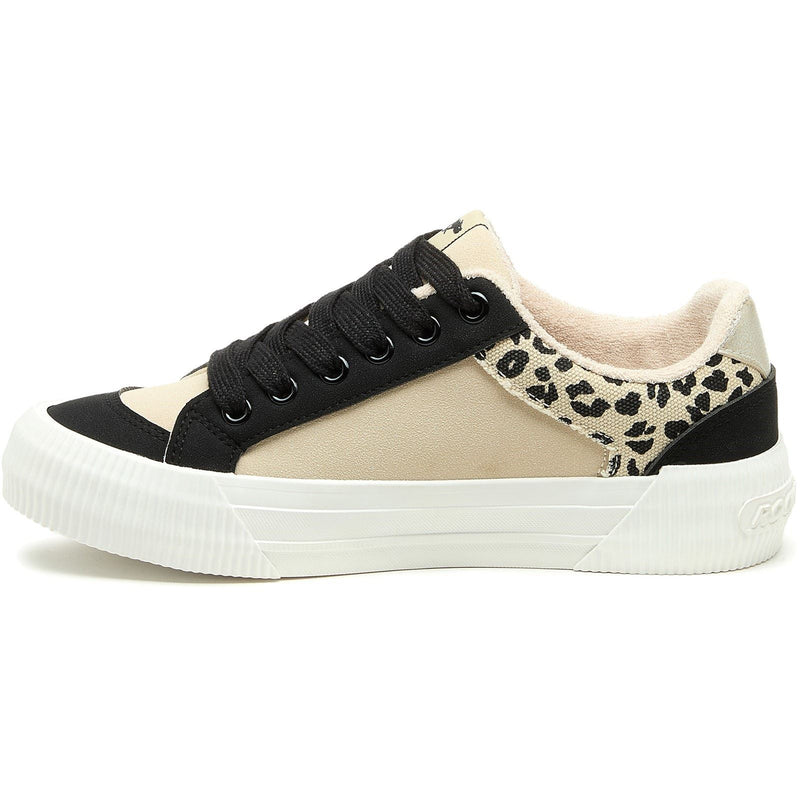 Rocket Dog Cheery Blocked Cotton Women's Black/Natural Trainers