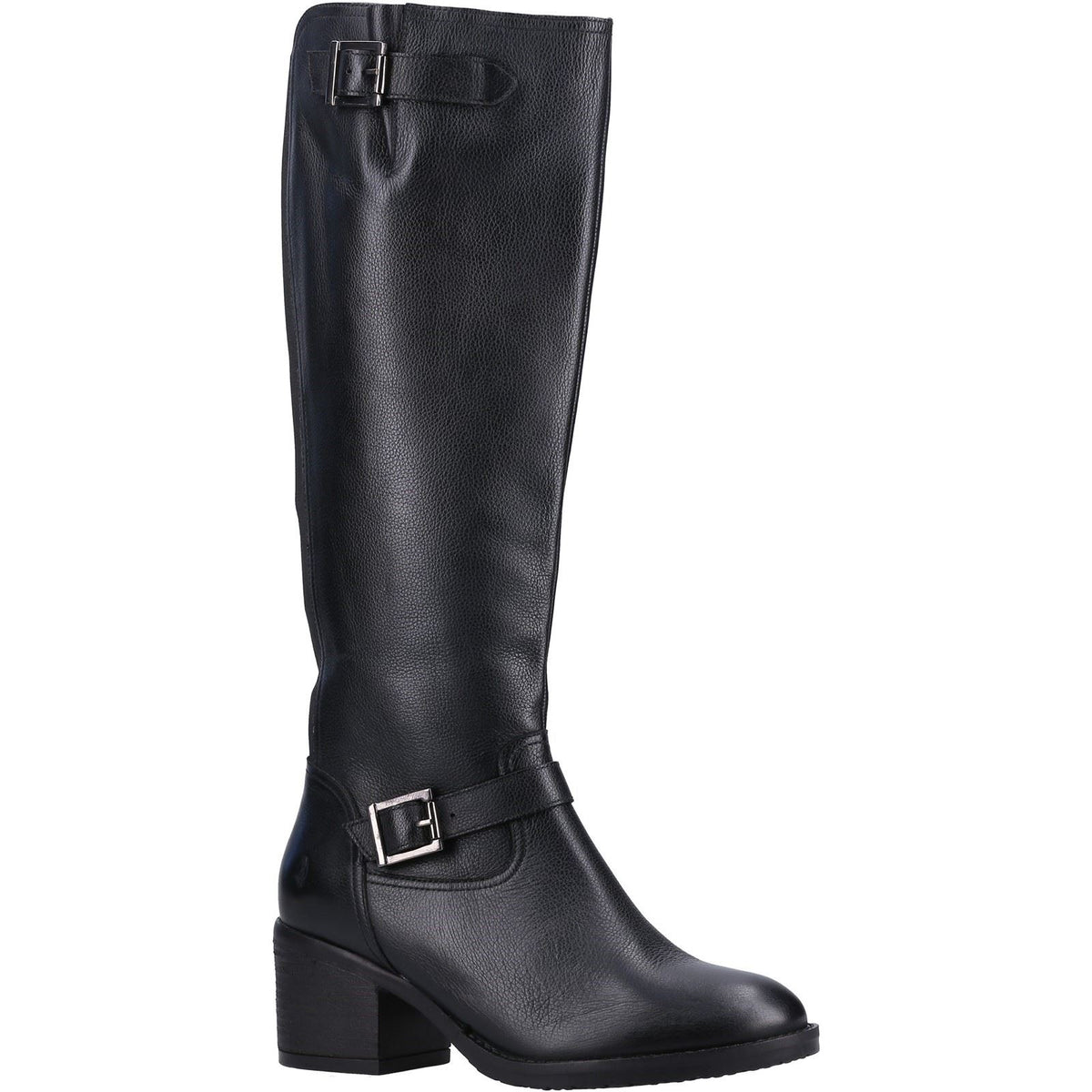 Hush Puppies Heidi Leather Women's Black Leather Boots