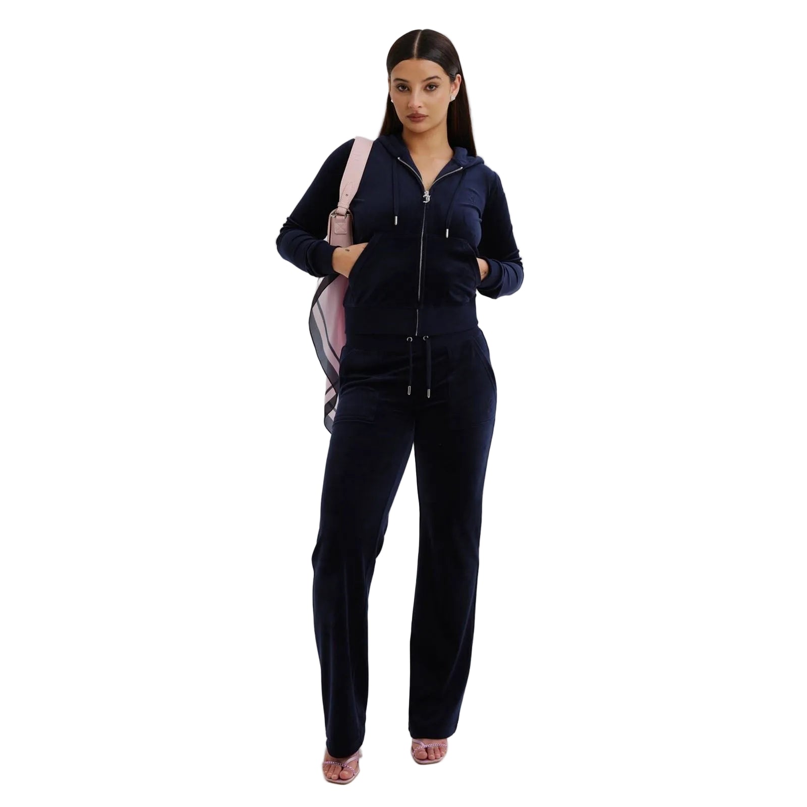 Juicy Couture Del Ray Polyester Women's Blue Joggers