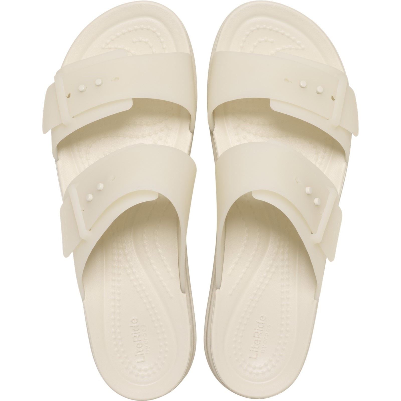 Crocs Brooklyn Buckle Low Wedge Women's Sandstone Sandals