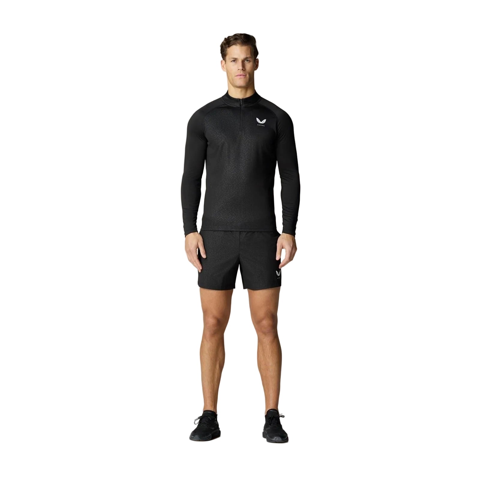 Castore Adapt 1/4 Zip Top Polyester Men's Black Activewear T-Shirts