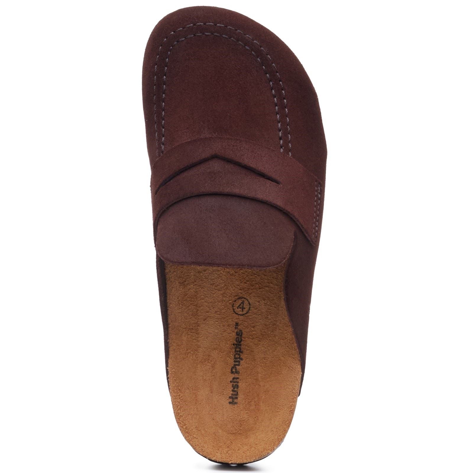 Hush Puppies Briar Closed Toe Suede Women's CHOCOLATE Mules