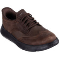 Skechers Garza Sully Leather Men's Cocoa Lace-Up Shoes