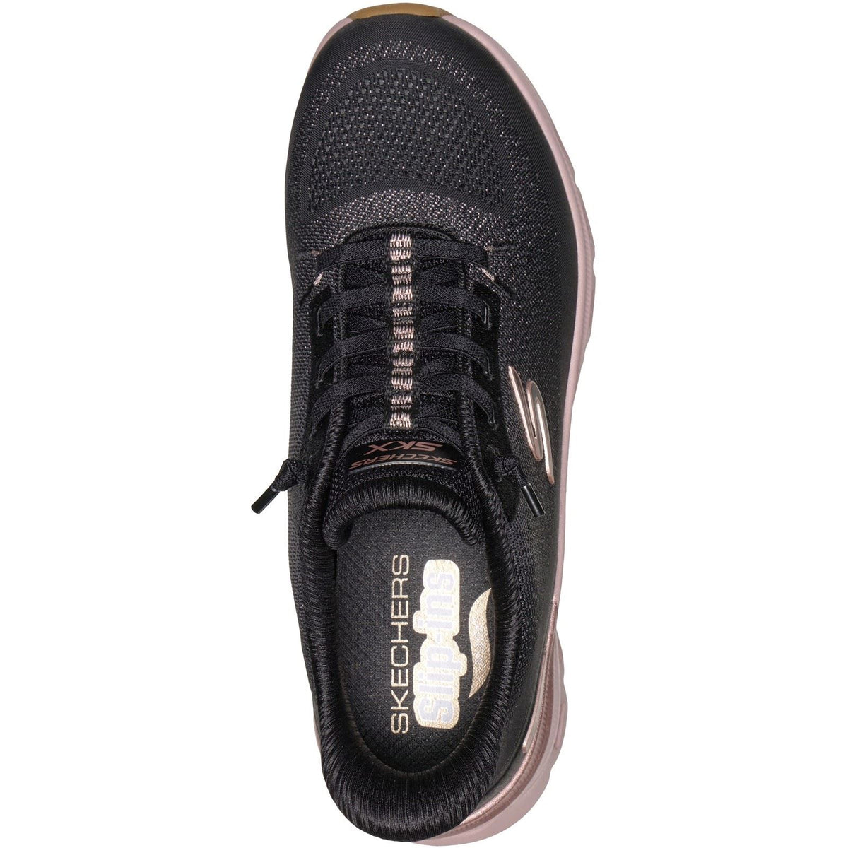 Skechers Arch Fit Glide-Step Pro Golden Pace Women's Black/Rose Gold Trainers