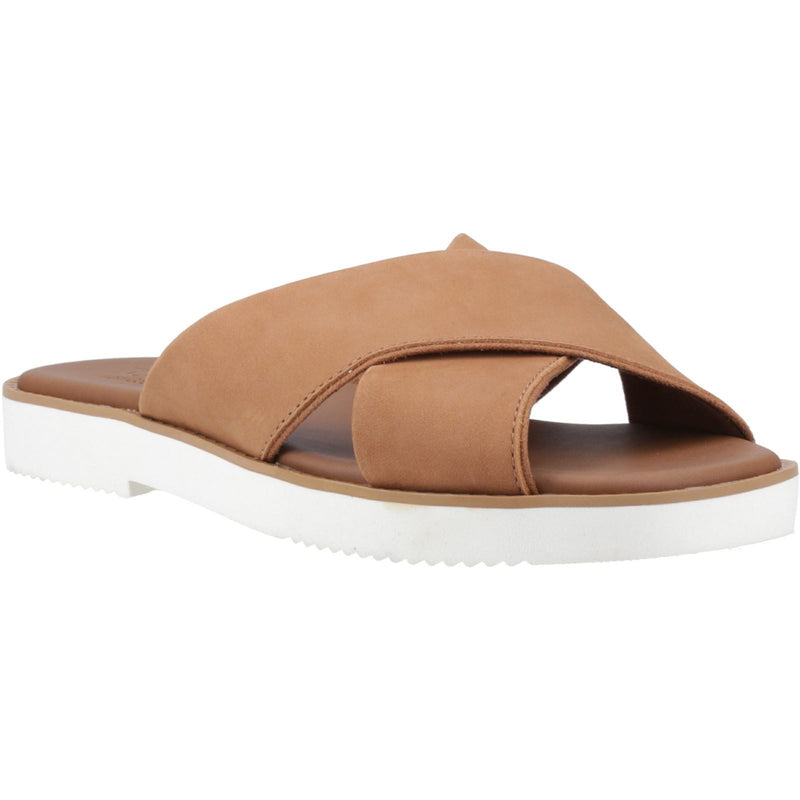 TOMS Mae Crossover Leather Women's Brown Sandals