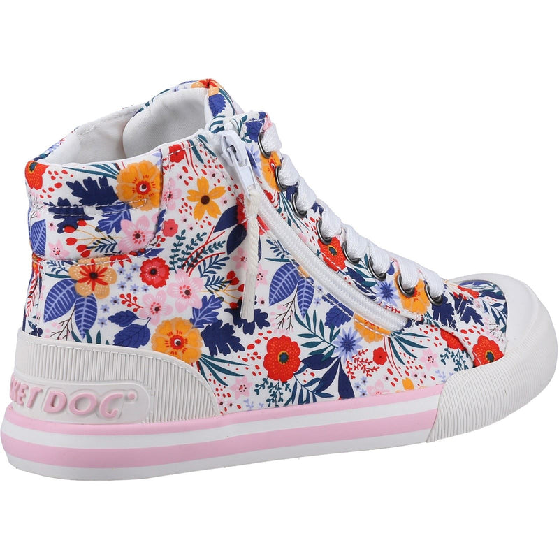 Rocket Dog Jazzin Malden Floral Cotton Women's White/Multi Trainers
