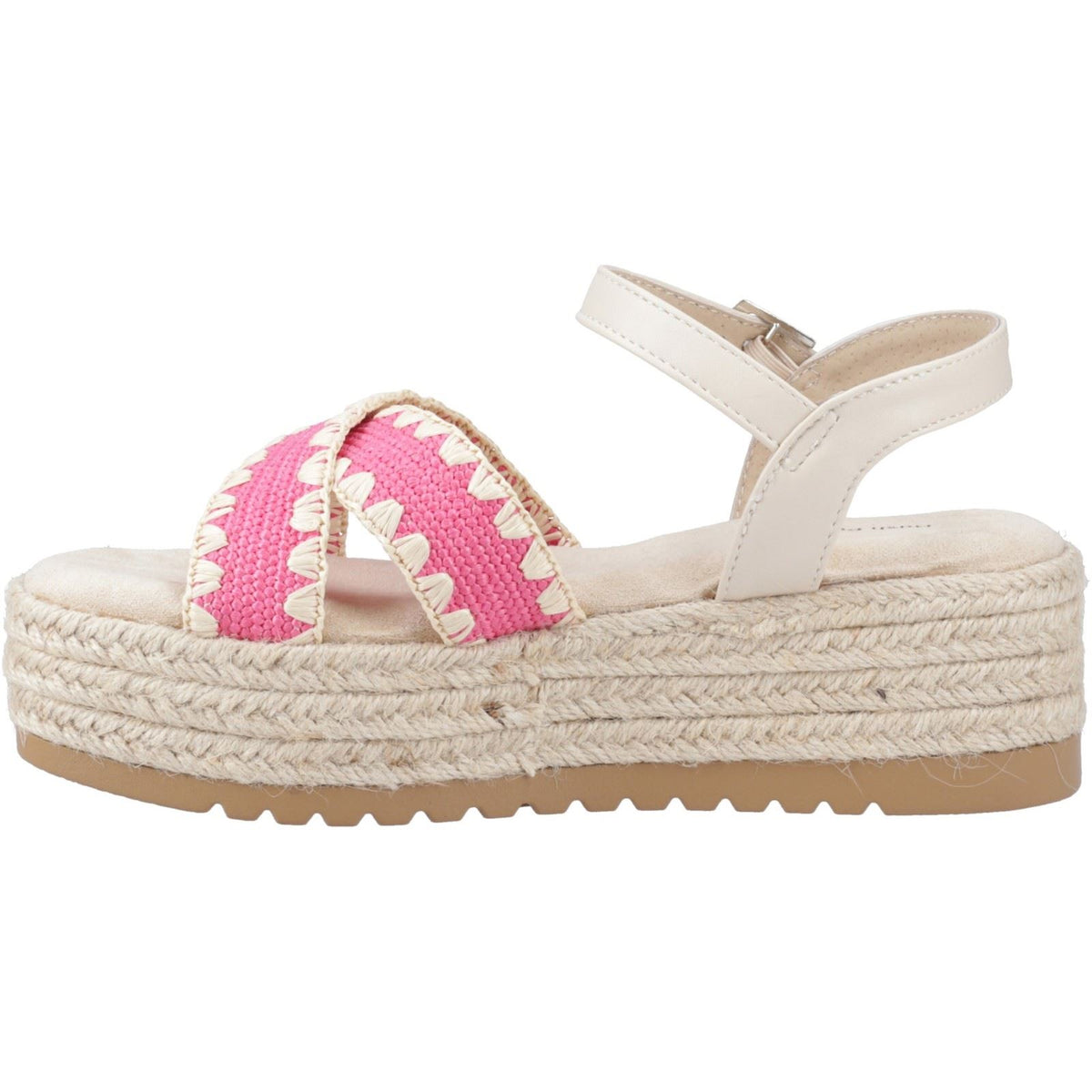 Hush Puppies Jemma Espadrille Synthetic Women's Fuchsia Sandals