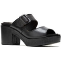 Hush Puppies Poppy Leather Women's Black Sandals