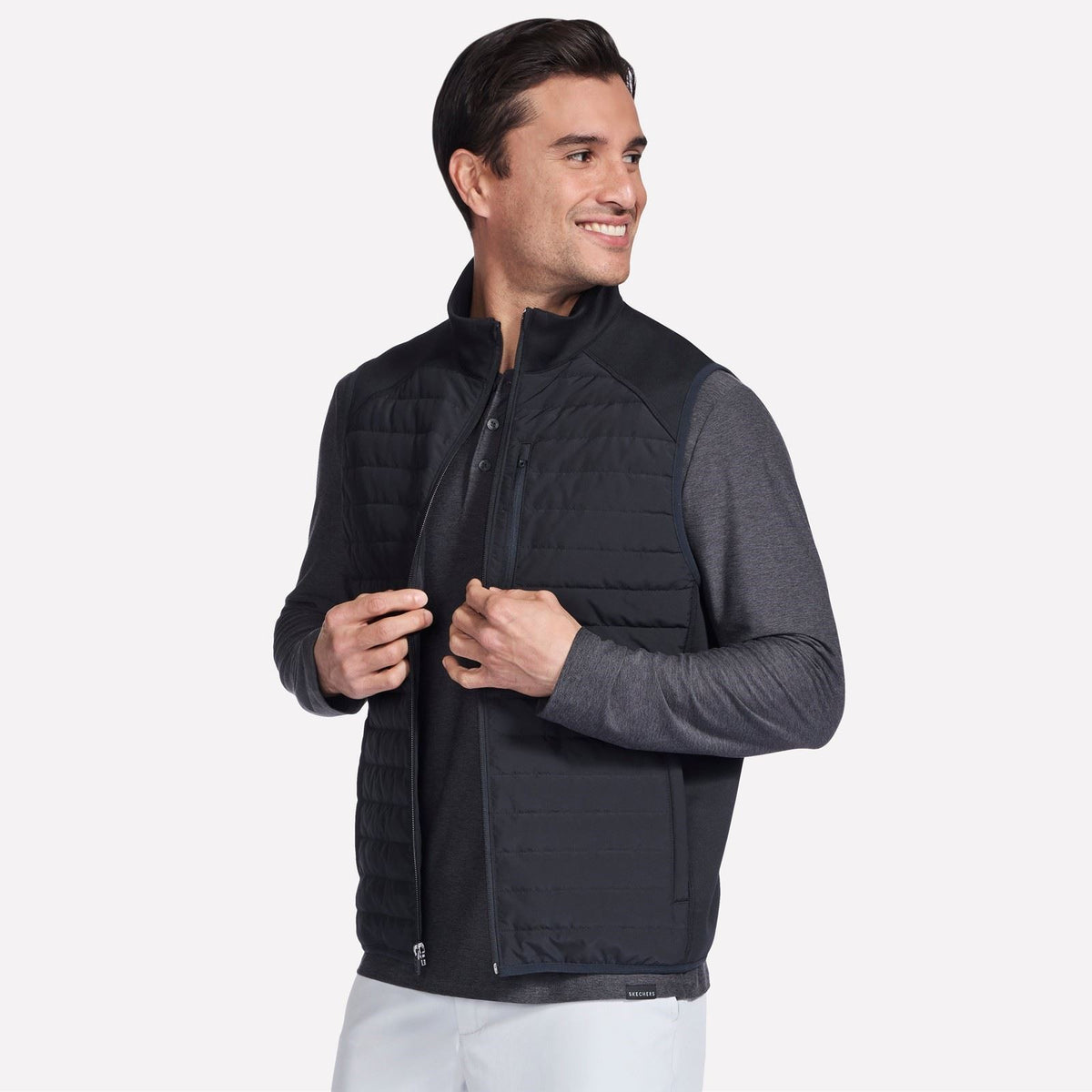 Skechers GOShield Hybrid Vest Men's Black Gilets