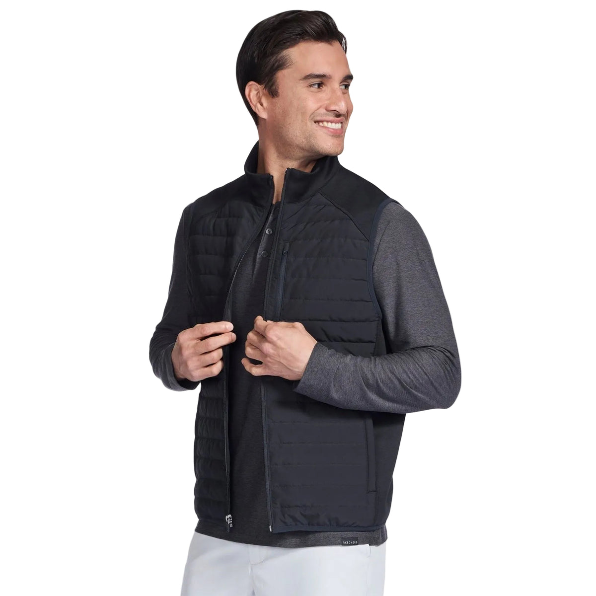 Skechers GOShield Hybrid Vest Men's Black Gilets