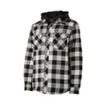 Hard Yakka Quilted Flannel Shacket Men's Grey Shirt Jacket
